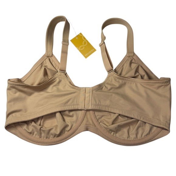 NWT Delimira Nude underwire bra taupe tan plus size women’s 40F - Picture 2 of 8